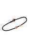 Silver Pink Gold Plated Rope Bracelet Monogram E