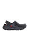 Boaonda Men's Leather Clogs Black