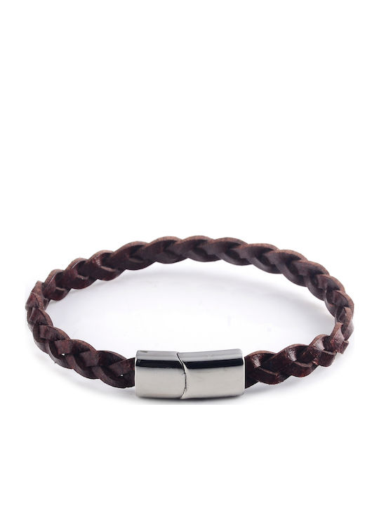 Herren Armbänder Edelstahlstahl & Leder 21cm Tribute 0230445901