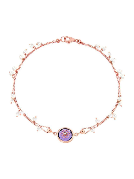 Brățară Pentru Femei Rose Gold K14 Floare Br11300310