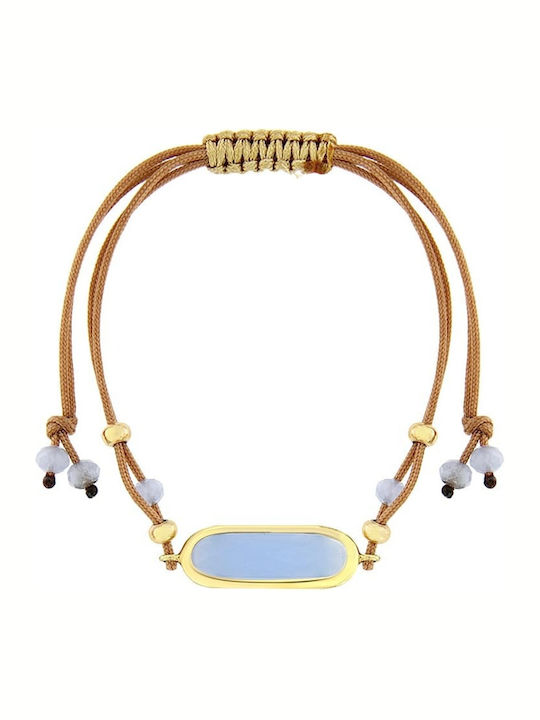 Vergoldetes Silberarmband 925 Lila Steine Br21100092