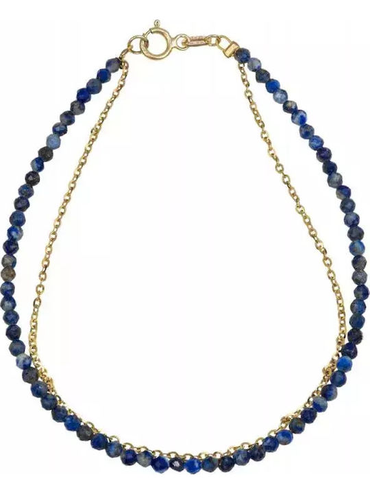 Gold Armband Blau Steinen Lapis Kette K9 045954 045954 Gold 9 Karate