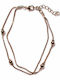 Anklet Bracelet Fo Bizou Brass Spheres Soft Gold Bz-br-00396