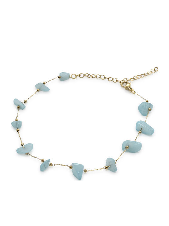 Amorino Armbänder Fußkettchen Stahl 1524-39 Blau