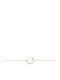 Bracelet Horseshoe 14K Rose Gold Diamond 0.005ct VS2 H Br2234