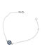 Zierarmband Silber Auge Steine Zirkon