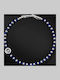Tribute Herren Armband Edelstahl Stahl Anker Lapis Lazuli