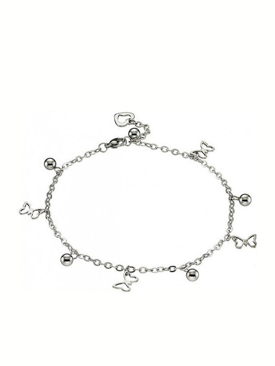 Steel 316L Silver Anklet Chain Width 2.00 Mm Alp-art03725l
