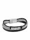 Armband Hand Schwarz Leder Edelstahl Br-art00409bl