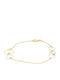 14K Gold Women's Two-Tone Heart Bracelet Code 100440