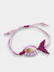 Artifact Macrame Bracelet Colorful Fish Pink Seashell