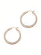 Fantazy Rose Gold Hoop Earrings 810395-2