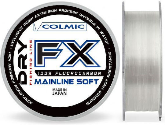Πετονια Colmic Dry Fx 200μ Fluorocarbon Main Line Soft 0.205mm