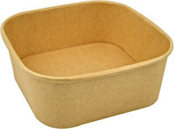 Kraft Quadratisches Essgeschirr 1200ml 50Stück Kraft Quadratisches Essgeschirr 1200ml 50Stück