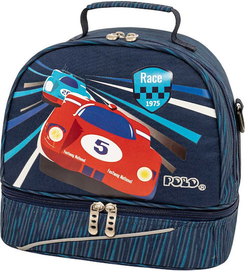 Polo Kid's Fun School Insulated Backpack Lunch Bag 6lt Blue 26 x 15 x 24cm