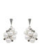 Silverline Silver Women's Earrings Pearls & Mineral Stones Marcasite