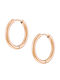 Cercei Unisex Cărămizi din Oțel 316 L Roz-auriu 16mm Art 02099-16