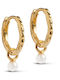 Cercei Cercuri Enamel Copenhagen Belle Pearl Argint 925 E271gm