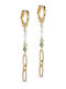 Cercei Cercuri Abigail E281g Placate cu Aur din Argint 925 Sterling