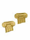 Women's Gold Plated Silver Stud Earrings 925 Ancient Column Capital
