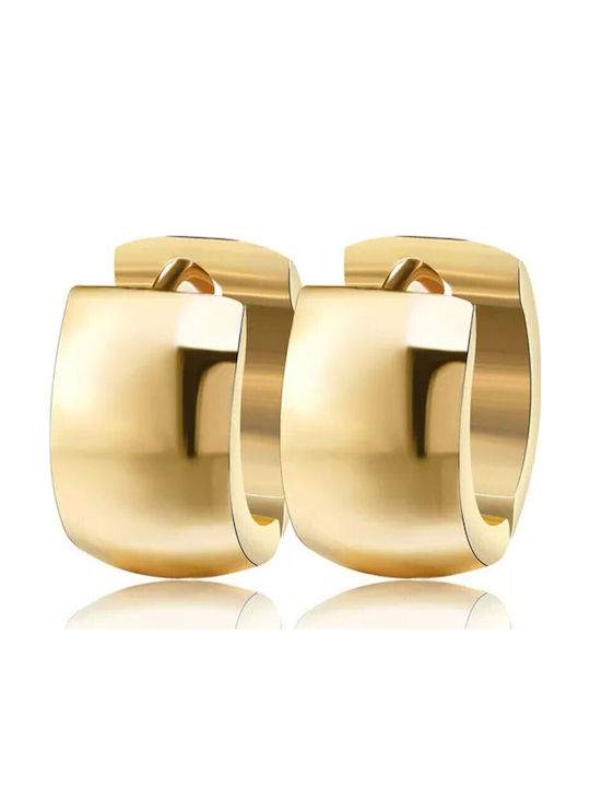 Earrings Hoops Surgical Steel Hypoallergenic Gold 10 Millimeters