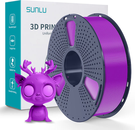 Sunlu PLA+ 3D Drucker Filament 1,75mm Fuchsie 1kg 1 Stück (Spule)