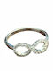 14K White Gold Infinity Ring