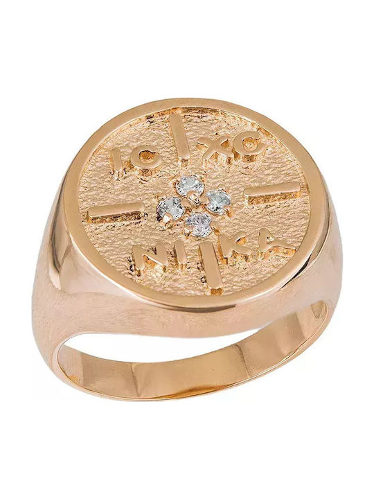 Inel Pentru Femei Aur Roz Constantinato Zircon K14 035275 035275 Aur 14 Carate