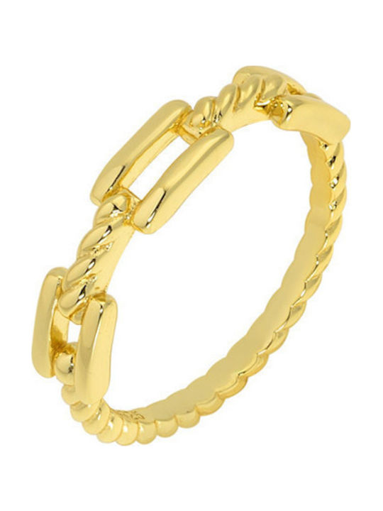 Princesilvero Ring Gold Spinner Chain Silver 925 3zk-rg144-3