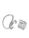 Retro Rings Silver Brass Alloy