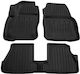 Race Axion Set of Front and Rear Mats 5pcs Tray Type for Ford Focus 2011-2018 Black