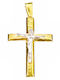 Cross Two-Tone Gold 14K Crucified Gatsa 19a1k