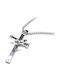 Karmafashion Male Necklace Steel 304 Chain Cross Ring Silver 2312-901