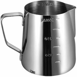 Siks Graded Milk Jug Milk Frothing Pitcher Cappuccino Barista Style Jug Handle 300 Ml Stainless Steel Siks Graded Milk Jug Milk Frothing Pitcher Cappuccino Barista Style Jug Handle 300 Ml Stainless Steel