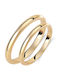 Classic Wedding Rings Gold Plated Silver 925 3mm