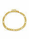 Figaro Gold Bracelet 5mm Stainless Steel 316L 19-20 Cm Bracelet