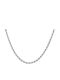Dennis Rope Chain Silver 3mm Αλυσίδα Λαιμού Ανοξείδωτο Ατσάλι 316l 40 Cm