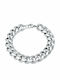 Clean Cubana Silberarmband 13mm Edelstahlarmband 316l 19-20 cm