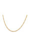 Micro Figaro Chain Gold 3mm Αλυσίδα Λαιμού Ανοξείδωτο Ατσάλι 316l 60 Cm
