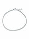 Brățară Micro Argint 2mm Brățară Din Oțel Inoxidabil 316l 21-22 Cm