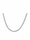 Fior Chain Silver 3mm Αλυσίδα Λαιμού Ανοξείδωτο Ατσάλι 316l 45 Cm