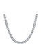Alpha Chain Silver 6mm Αλυσίδα Λαιμού Ανοξείδωτο Ατσάλι 316l 40 Cm