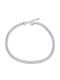 Micro Gurmet Silver Bracelet 4mm Βραχιόλι Ανοξείδωτο Ατσάλι 316l 17-18 Cm