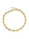 Theta Gold Bracelet 5mm Bracelet Stainless Steel 316L 18-19 Cm