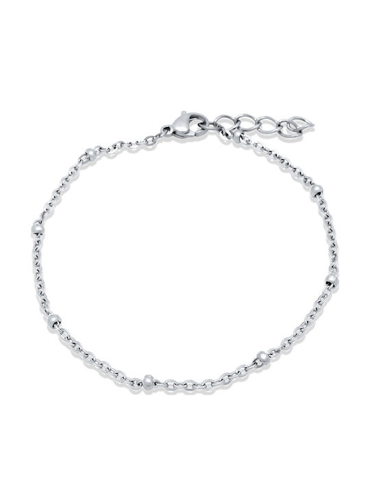 Leticia Silberarmband 2mm Edelstahlstahl 316l 21-22 cm