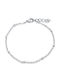 Leticia Silberarmband 2mm Edelstahlstahl 316l 21-22 cm