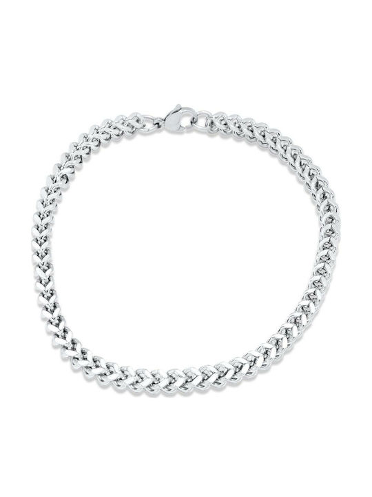 Sterling Silver Bracelet 4mm Βραχιόλι Ανοξείδωτ...