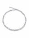 Brățară Figaro Argint 3mm Brățară Lanț Din Oțel Inoxidabil 316l 18-19 Cm