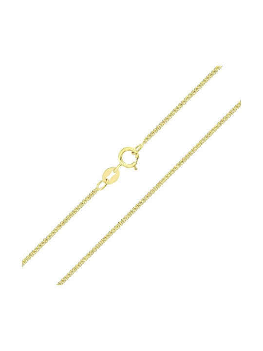 Yellow Gold Chain K14 Spiga 50 Cm Al11150001