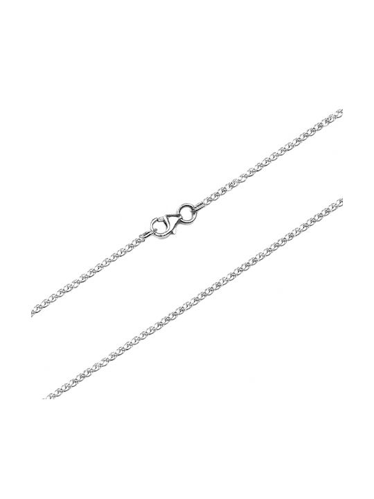Al Oro Αλυσιδα Λευκοχρυση Κ9 40 Εκατοστών Alw-k9-40501